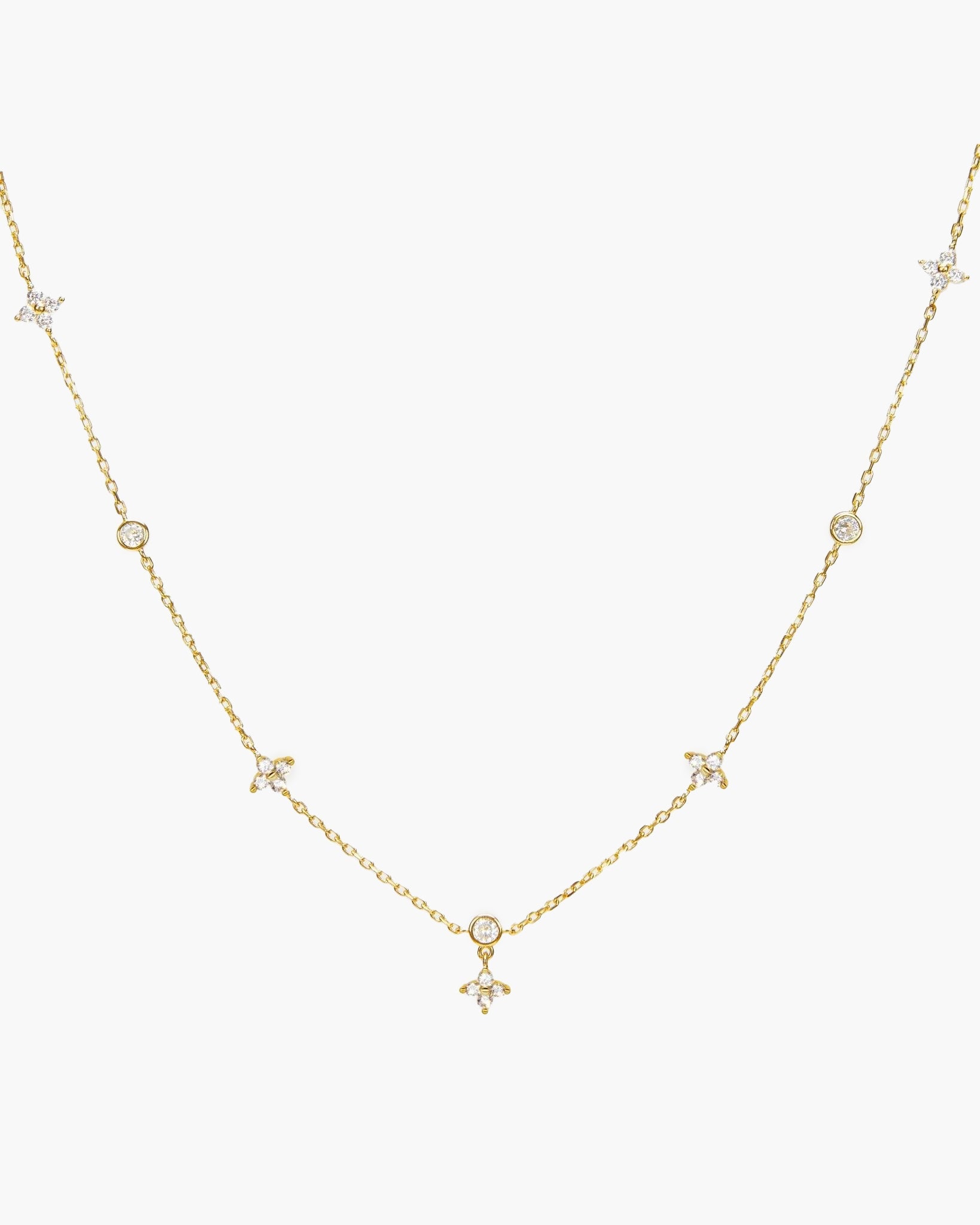 Lucky Clover Necklace in Silver